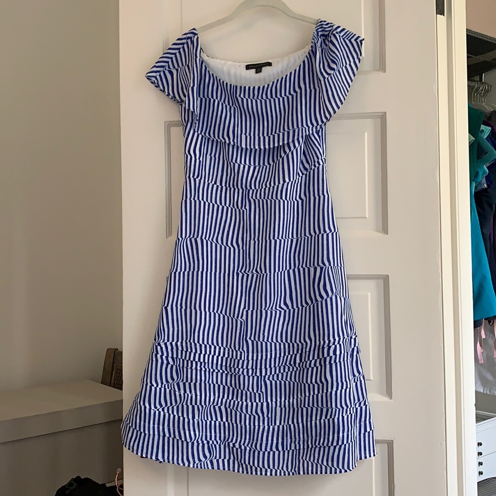 Off shoulder strapless midi dress banana